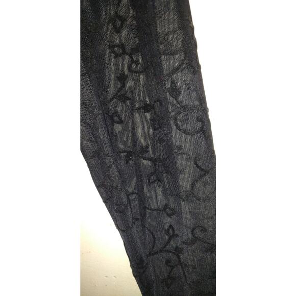 Robbie Bee Black Velvet Maxi Dress Sz 14 Burnout Formal Prom NWT Vintage 90s - Picture 15 of 16